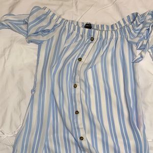 White and Blue Summer dress